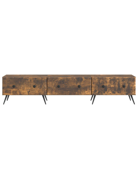 Mobile TV Rovere Fumo 147 x 34,5 x 30 cm Legno ingegnerizzato