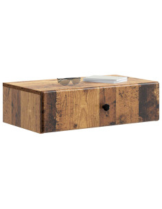 Tavolino da Parete Laterale Legno antico 59 x 34,5 x 17 cm 2