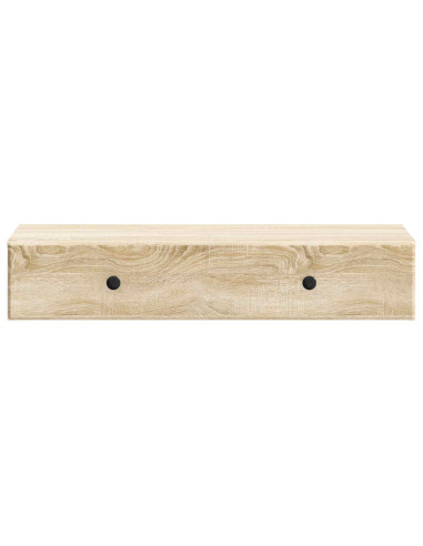 Tavolino da Parete Laterale Rovere Sonoma 87,5 x 34,5 x 17 cm