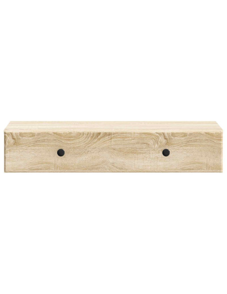 Tavolino da Parete Laterale Rovere Sonoma 87,5 x 34,5 x 17 cm