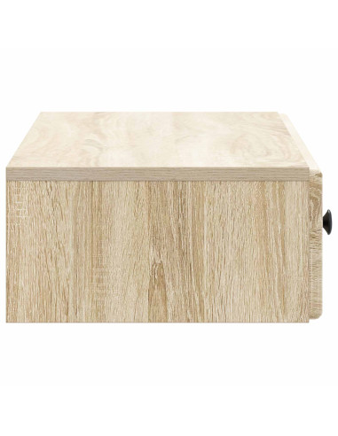 Tavolino da Parete Laterale Rovere Sonoma 87,5 x 34,5 x 17 cm
