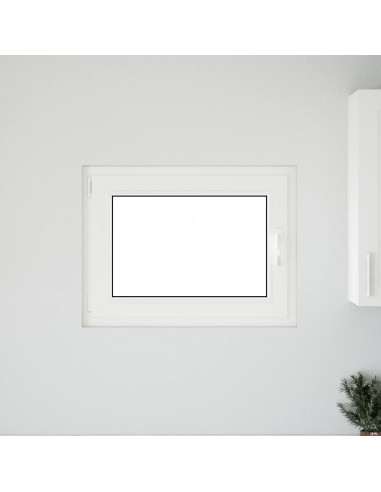 Finestra per Soffitta RISOR Bianco 80 x 50 cm PVC e Vetro