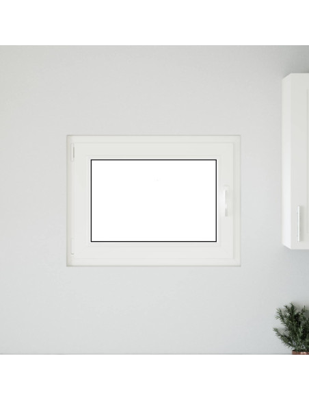 Finestra per Soffitta RISOR Bianco 80 x 50 cm PVC e Vetro