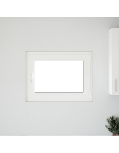 Finestra per Soffitta RISOR Bianco 80 x 60 cm PVC e Vetro