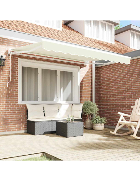 Tenda Retrattile Crema 250 x 200 cm Poliestere e Metallo