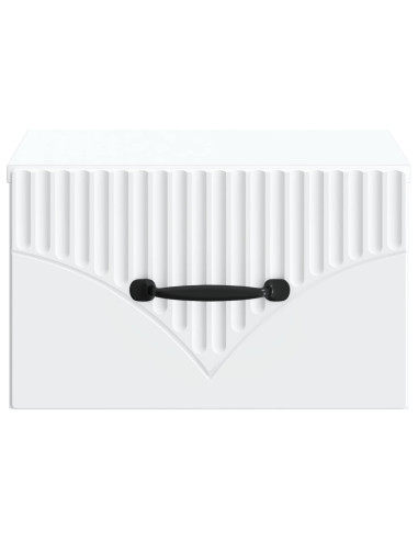 Mobiletto da notte a muro 2 pcs Bianco 34,5 x 33 x 20 cm