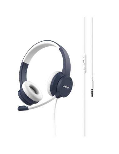 SMARTWORK HEADPHONE CABLE+MIC NAVY