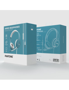 SMARTWORK HEADPHONE CABLE+MIC LBLUE 2