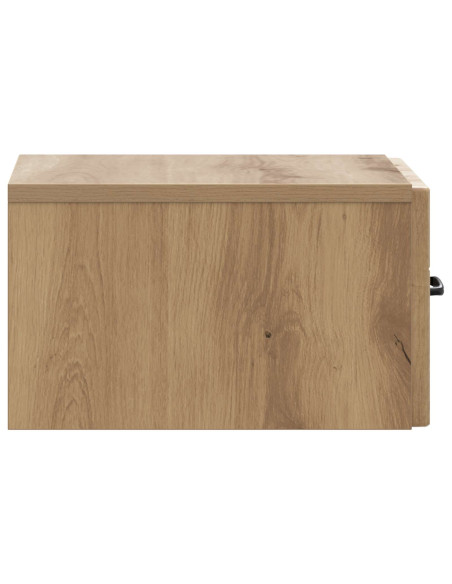 Mobiletto da notte a muro Rovere Artigianale 34,5 x 33 x 20 cm