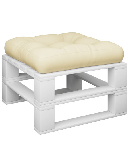 Cuscino per Pallet Crema 60x61,5x10 cm in Tessuto