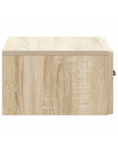 Mobiletto da notte a muro Rovere Sonoma 49 x 34,5 x 20 cm