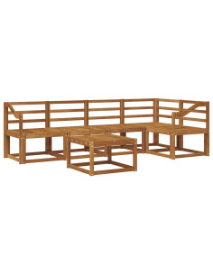Set di divani Naturale Legno di Acacia Massello 2