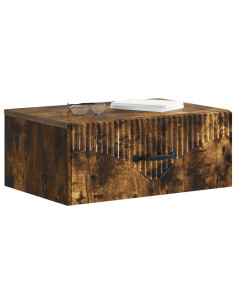 Mobiletto da notte a muro Rovere Fumo 49 x 34,5 x 20 cm 2