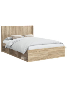 Struttura del letto con stoccaggio e testata 3 pcs 2