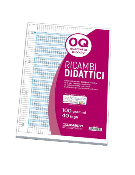 RICAMBI DIDATTICI A4 0Q 40FF 100GR