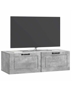 Mobile Porta TV da Muro Grigio Cemento 98 x 41 x 30 cm 2