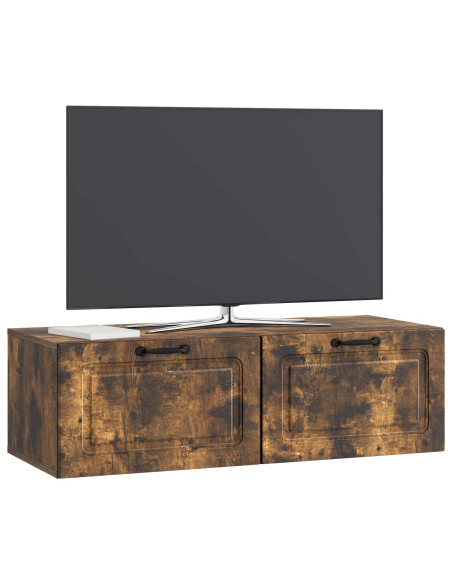 Mobile Porta TV da Muro Rovere Fumo 98 x 41 x 30 cm