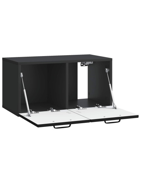 Mobile Porta TV da Muro Nero 59,5 x 31 x 30 cm
