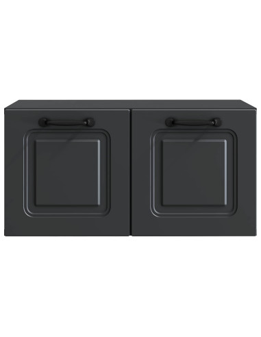 Mobile Porta TV da Muro Nero 59,5 x 31 x 30 cm
