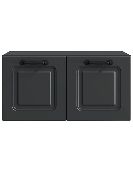 Mobile Porta TV da Muro Nero 59,5 x 31 x 30 cm