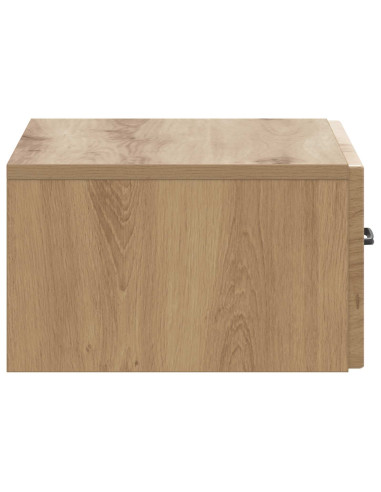 Mobiletto da notte a muro Rovere Artigianale 49 x 34,5 x 20 cm
