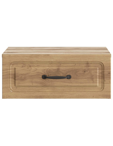 Mobiletto da notte a muro con cassetto 2 pcs Rovere Artigianale