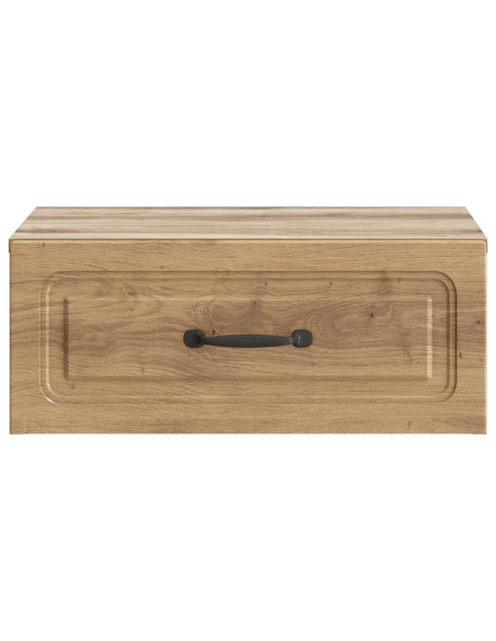 Mobiletto da notte a muro con cassetto 2 pcs Rovere Artigianale