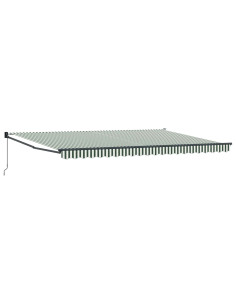 Tenda retrattile manuale Verde 500 × 300 cm 2