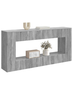 Tavolo consolle Rigato Sonoma grigia 155 x 29 x 74 cm 2