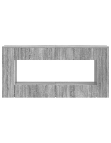 Tavolo consolle Rigato Sonoma grigia 155 x 29 x 74 cm
