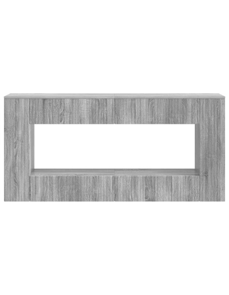 Tavolo consolle Rigato Sonoma grigia 155 x 29 x 74 cm