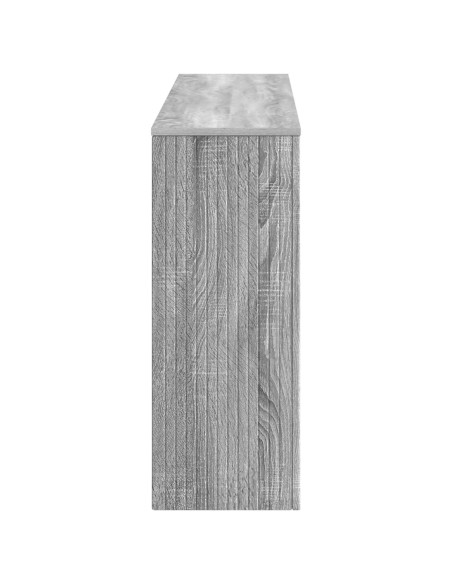 Tavolo consolle Rigato Sonoma grigia 155 x 29 x 74 cm