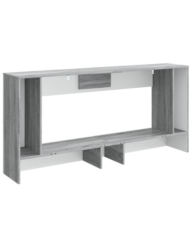 Tavolo consolle Rigato Sonoma grigia 155 x 29 x 74 cm