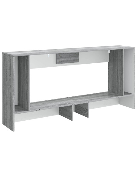 Tavolo consolle Rigato Sonoma grigia 155 x 29 x 74 cm