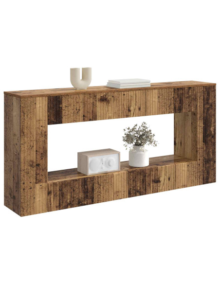 Tavolo consolle Rigato Legno vecchio 155 x 29 x 74 cm