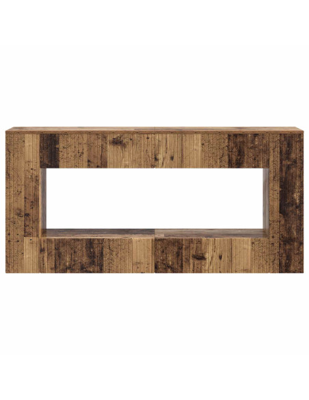 Tavolo consolle Rigato Legno vecchio 155 x 29 x 74 cm