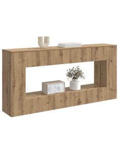 Tavolo consolle Rigato Rovere Artigianale 155 x 29 x 74 cm 2