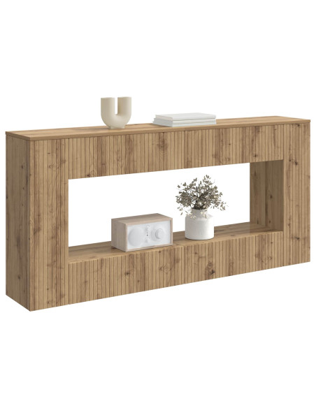 Tavolo consolle Rigato Rovere Artigianale 155 x 29 x 74 cm