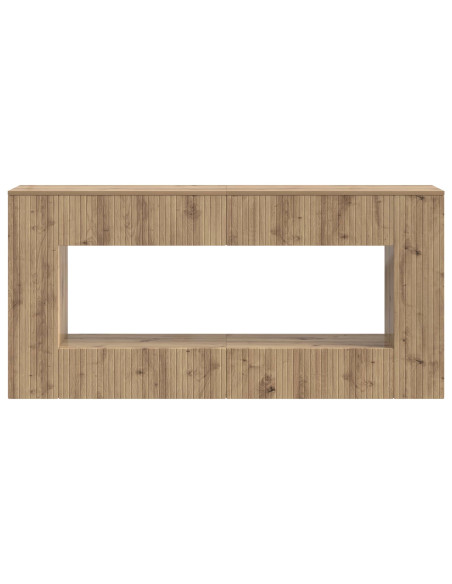 Tavolo consolle Rigato Rovere Artigianale 155 x 29 x 74 cm