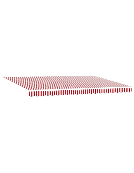 Tettuccio Elettrico Retrattile Rosso e Bianco 500 × 300 cm