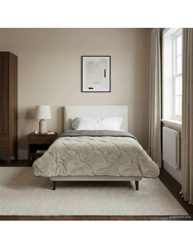 Duvet Invernale Trapuntato Grigio chiaro 140 x 220 cm