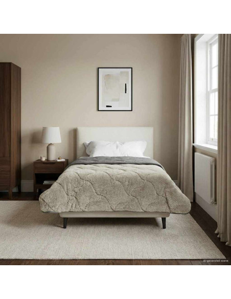 Duvet Invernale Trapuntato Grigio chiaro 140 x 220 cm