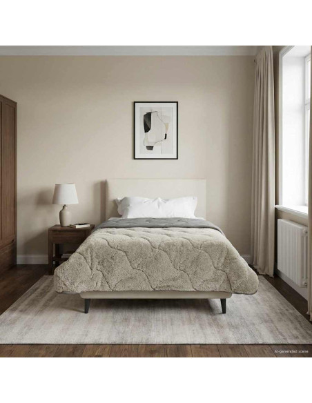 Duvet Invernale Trapuntato Grigio chiaro 155 x 200 cm