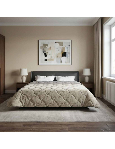 Duvet Invernale Trapuntato Grigio chiaro 200 x 200 cm