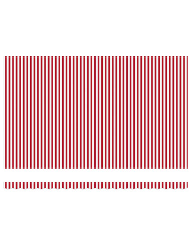 Tenda da Sole Rosso e Bianco 500 x 300 x 165 cm