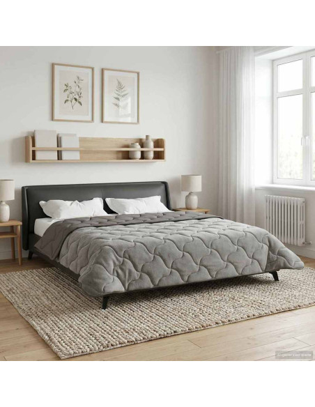 Duvet Invernale Trapuntato Grigio chiaro 200 x 240 cm
