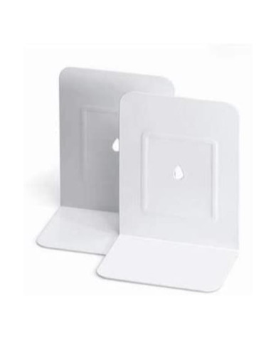 COPPIA 2 REGGILIBRI IN METALLO BIAN