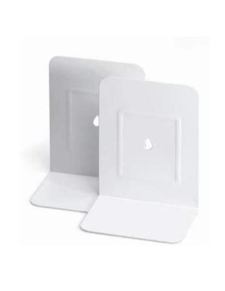COPPIA 2 REGGILIBRI IN METALLO BIAN