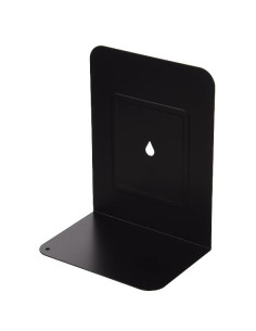 COPPIA 2 REGGILIBRI IN METALLO NERO 2