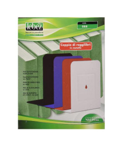 COPPIA 2 REGGILIBRI IN METALLO ROSS 2
